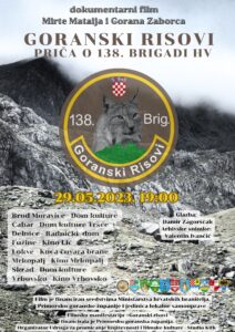 Goranski risovi: priča o 138. brigadi HV